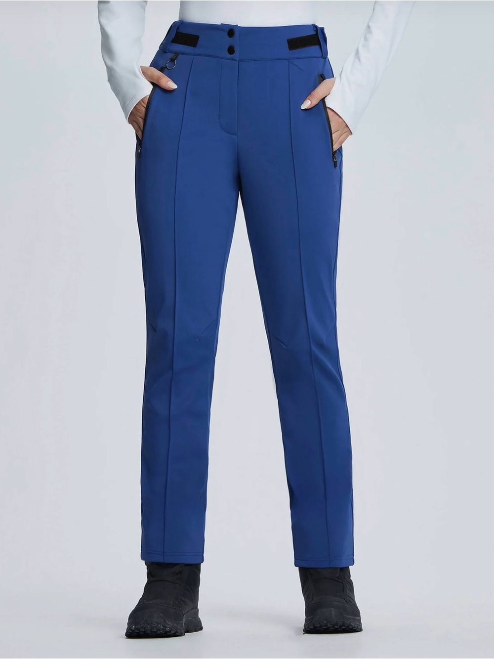Baleaf Soft-Shell Straight-Leg Ski Pants blue S